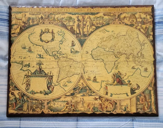 Orbis Terrerum Descriptio Duobis Old World Map