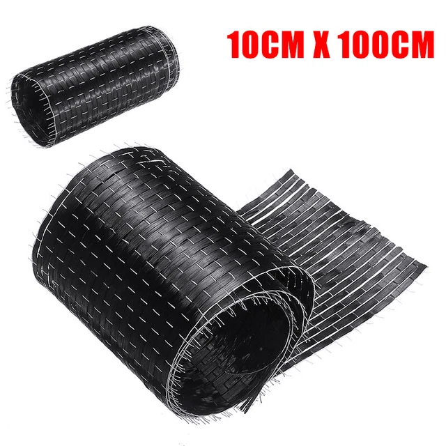 12K 200G 10x100cm Carbon Fiber 12k Uni directional Cloth Fabric Tap 4" wide '