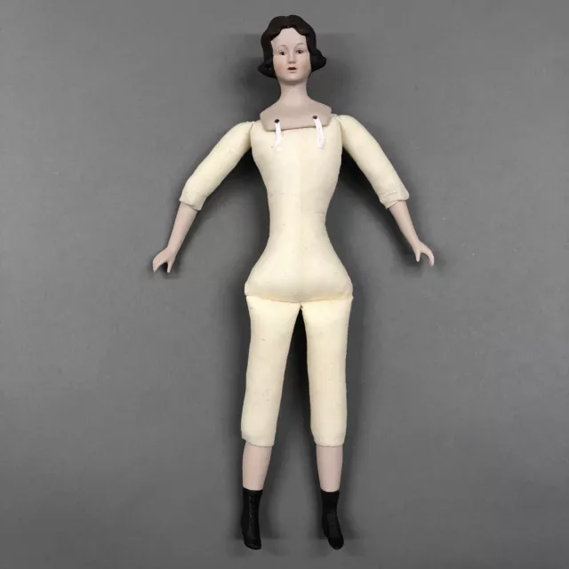 Vintage Shackman Bisque Porcelain Doll Cloth Body “Jo”  19” Japan ❤️