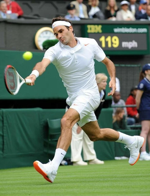 NIKE FEDERER POLO Wimbledon 2013 M EUR 55,00 PicClick ES - Main Image