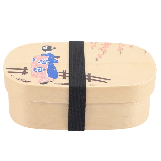 Boîtes à bento Boîte à lunch en bois faite à la main