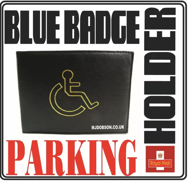 Portafoglio porta badge blu disabili - Portafoglio disabili parcheggio POSTA GRATUITA 2