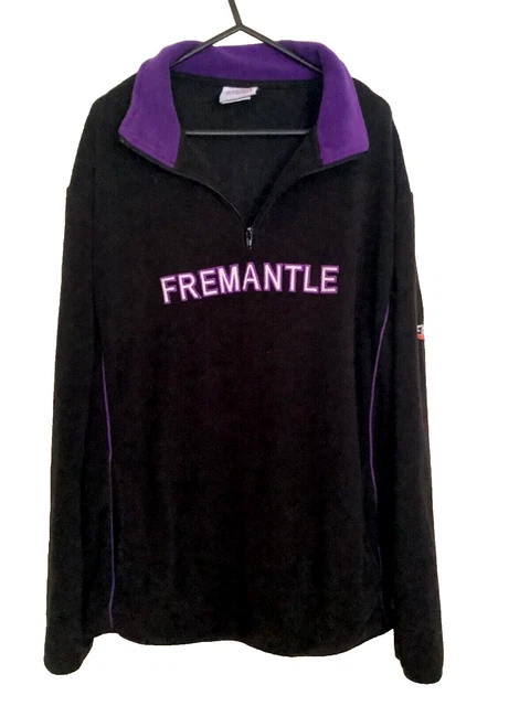 Vintage Fremantle Dockers Vintage 1/4 Quarter Zip  Jumper Fleece Sz Small
