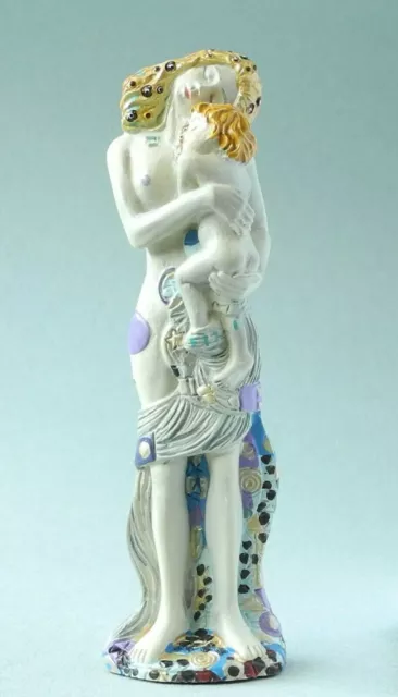 Estatuilla madre Y Hijo De Klimt Estatua mujer Estatuilla Art Nouveau Colección
