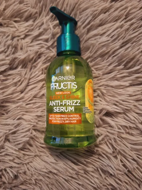 Garnier Fructis Sleek & Shine Anti-Frizz Serum with Argan Oil For Dry Hair 5.1oz