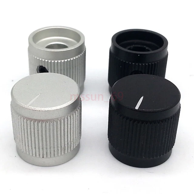15X15mm Guitar Tone Control Push Button Aluminum Volume Potentiometer Knob