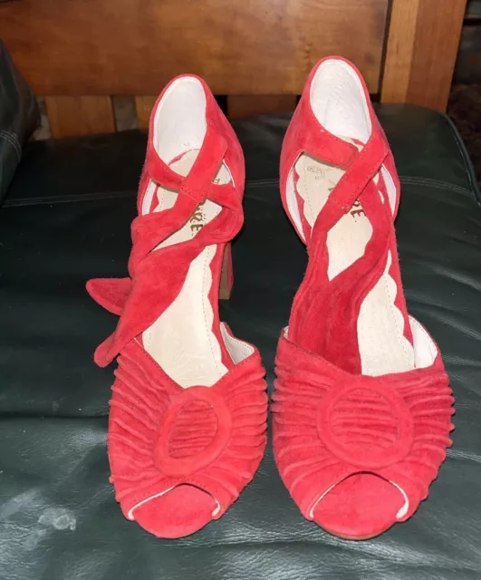 MISS L FIRE Loretta Heels Shoes Sandals Size 4 37 65.00 PicClick UK