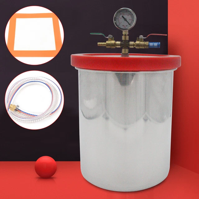 VACUUM CHAMBER STAINLESS Steel Degassing Chamber 3 Gallon Resin Trap