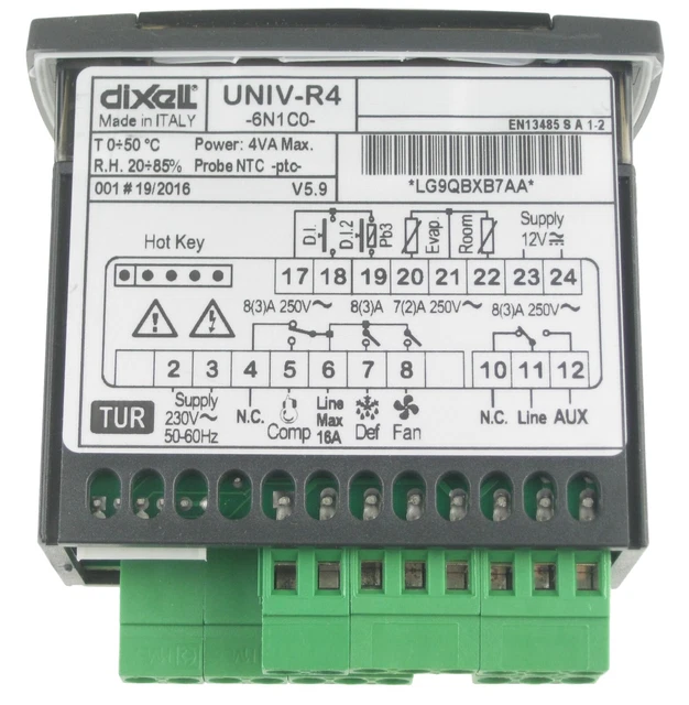 Presa Termostato Digitale Con Display Retroilluminato E Sonda Impermeabile - Controllo Temperatura 230V - 3