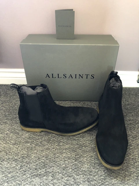 AllSaints Rhett Black Chelsea Suede Boots 45/12 AllSaints Rhett Black Chelsea Suede Boots 45/12 | eBay main image 4
