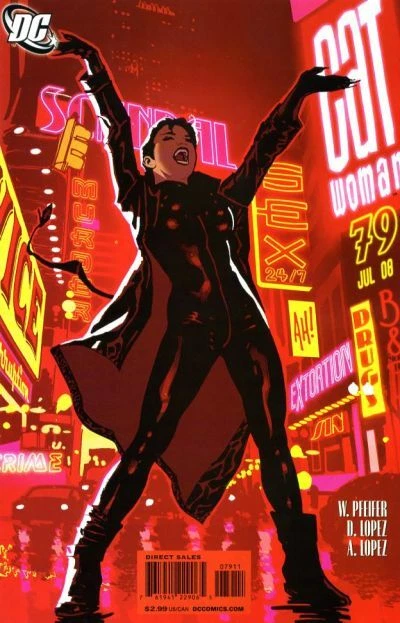 CATWOMAN (Vol. 3) #79 VF/NM, Adam Hughes cover, DC Comics 2008 Stock Image