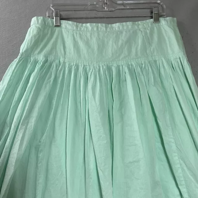 Grace Elements Skirt Womens Extra Large Green Midi Boho Coastal Cottagecore 3