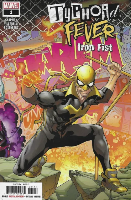 Typhoid Fever Iron Fist Comic 1 Cover A R B Silva First Print 2018 Clay Chapman