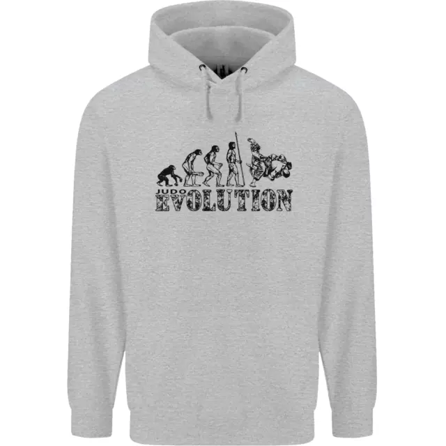 Evolution of Judo MMA Martial Arts Funny Mens 80% Cotton Hoodie