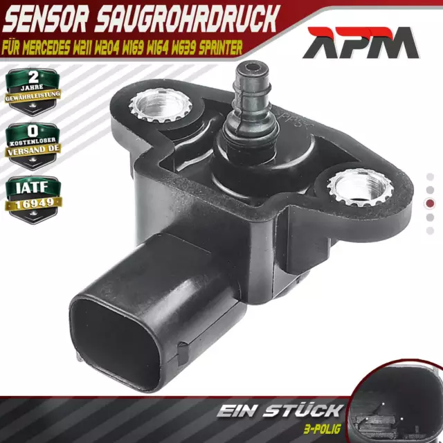 Sensor Saugrohrdruck für Mercedes-Benz W211 W204 W169 W164 W639 Sprinter B906