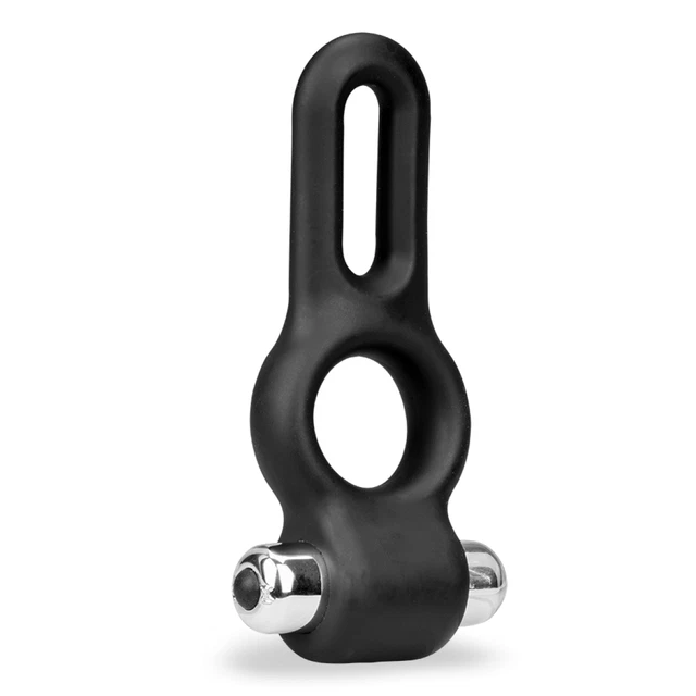 Double cockring vibrant en silicone Jaxon