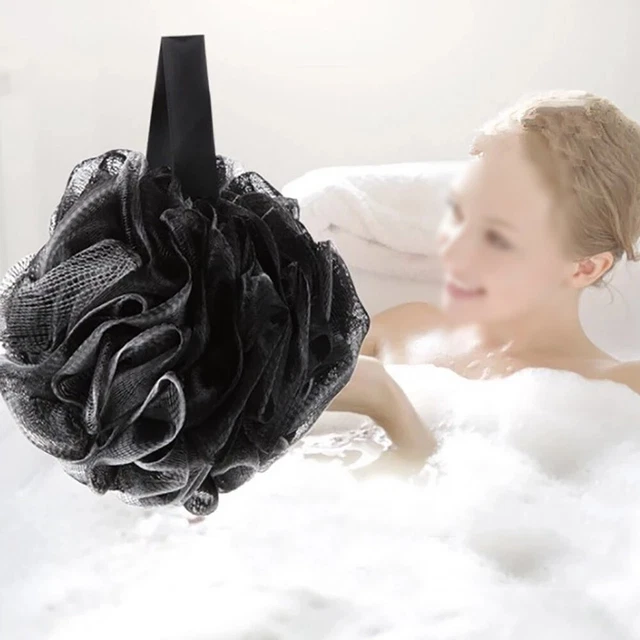 Baño casa esponja de baño bola negro toallitas limpieza cepillo