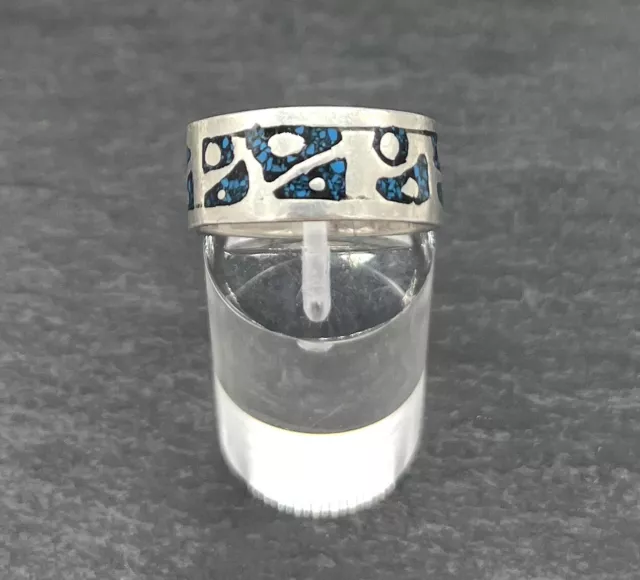 925 Bague en Argent,Anneau Bande,à Motif ,Gr. 63,8 MM Large,Unisexe,Indiens