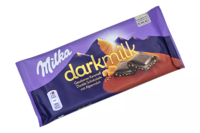 4x/8x genuine MILKA Darkmilk Salted Caramel 🍫 chocolate from Germany TRACKED ✈