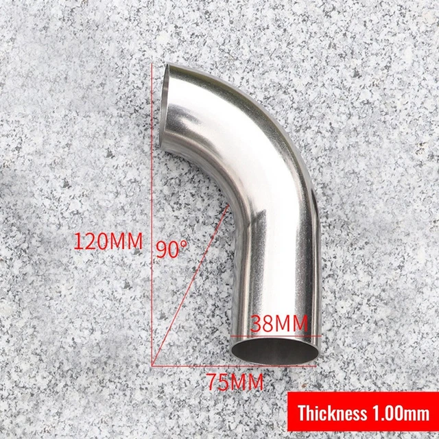 1MM Mural Epaisseur Echappement Coude Echappement Tuyau Durable Haute Qualité