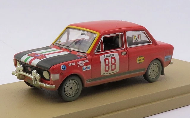Fiat 128 N°21 Rallye Monte-Carlo 1970 - Miniature 1/43 RIO - Modèle Jallot/Marion