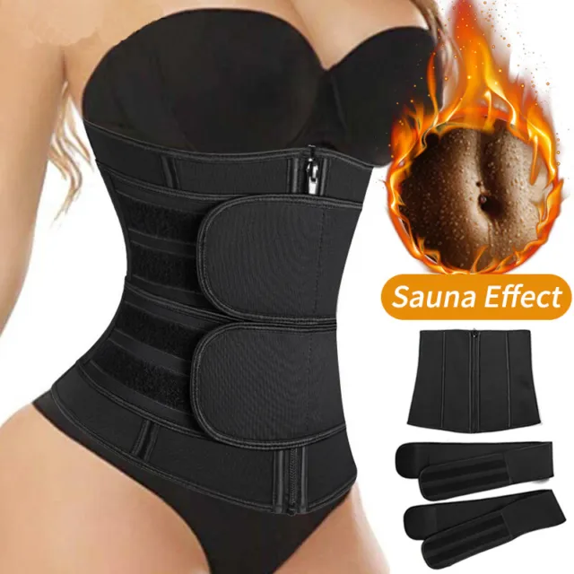 Sauna Sweat Belt Waist Women Trainer Tummy Girdle Shapewear Slimming Body Shaper