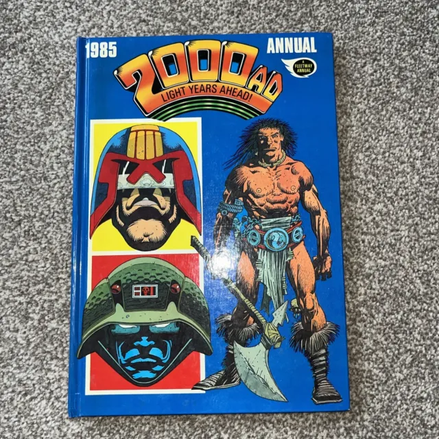 ANNUAL - Vintage 2000AD Annual 1985 Hardback Fleetway Unclipped No Ink VG