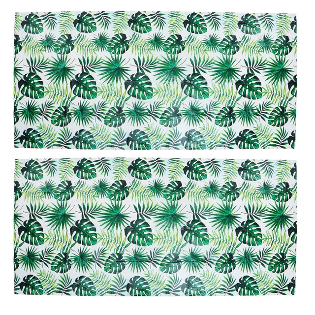 2 pz Coperta Tovaglia Foglie Tartaruga Banchetto Tropicale Monstera