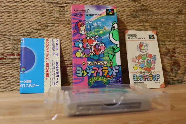 Yossy Island Yoshis Complete Set! Nintendo Super Famicom SFC VG+!