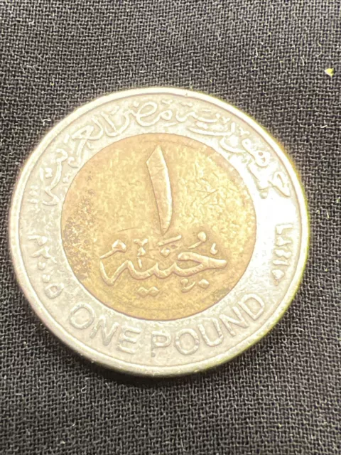 2005  Egypt One Pound Coin Old Egyptian Coins Rare Money Moneda World(#4001) 2