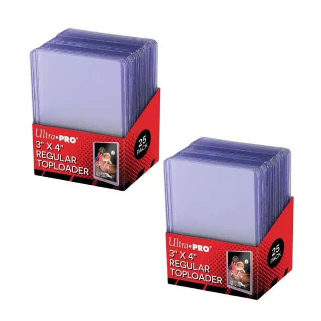 50 Ultra PRO Premium Card Toploaders Loaders Toploader