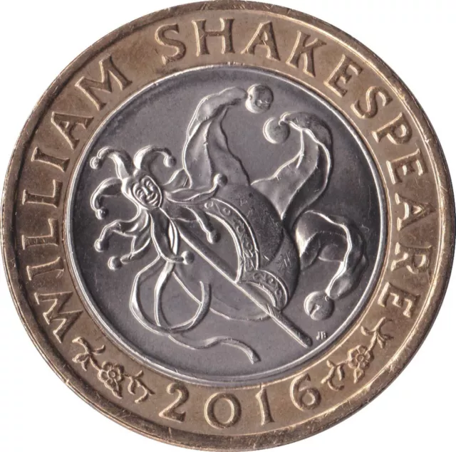 2016 William Shakespeare  Comedies Jester £2 Two Pound Coin Circulated