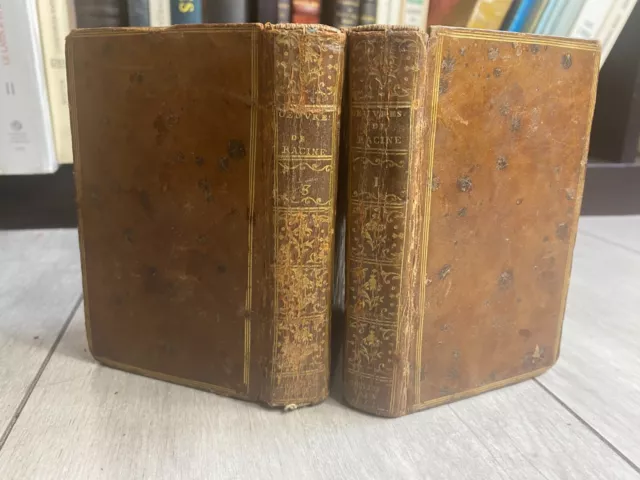 Œuvres de Jean Racine tomes 1 & 3 - 1805 Crapail, caille & Ravier