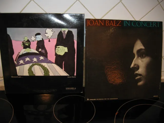 Lot 2 Joan Baez 1962 In Concert 1971 Blessed Are 2 Lp Set Vanguard Vinyl
