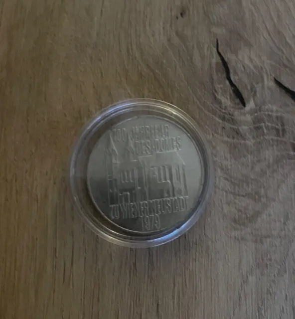 100 Schilling Silber Münze Österreich 700 Jahrfeier des Domes zu Wiener , Kapsel
