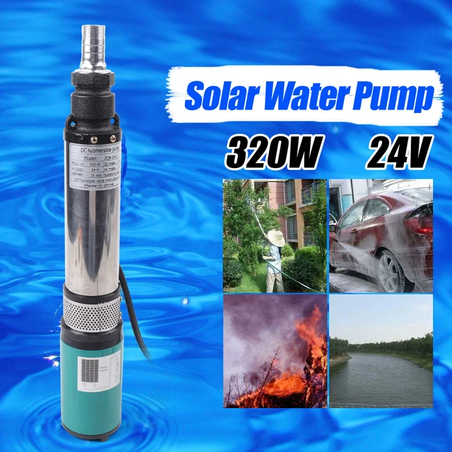 SOLAR WASSERPUMPEN TIEFBRUNNENPUMPE Garten Tauchpumpe Edelstahl Pump