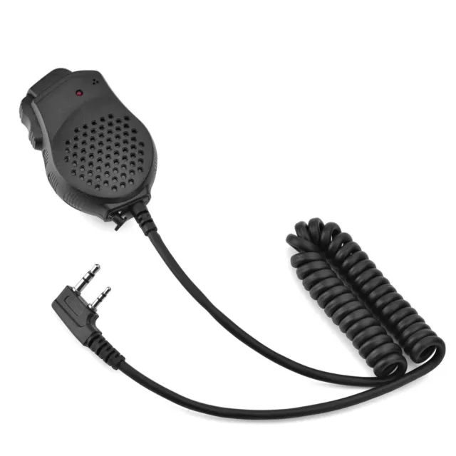 Micrófono altavoz PTT doble de mano de 2 PIN para radio walkie T bidireccional UV-82