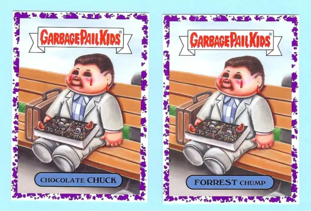 2019 Garbage Pail Kids We Hate 90'S Purple Plum Chocolate Chuck-Forrest Chump
