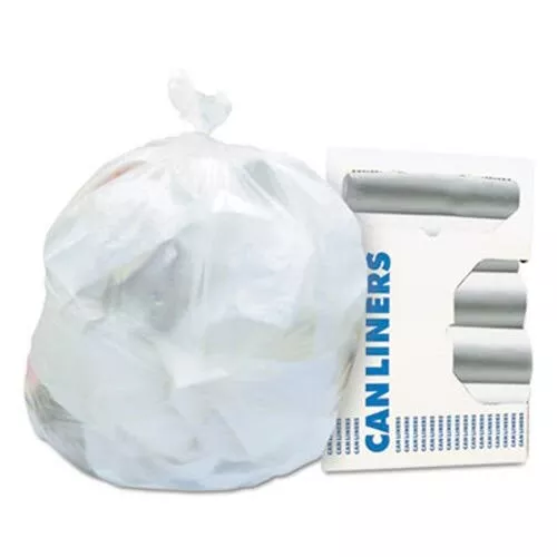 30 Gallon Clear Trash Bags, 30x37, 10mic, 500 Bags (HERZ6037MNR01)