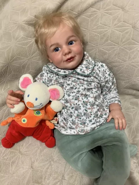 Reborn Doll, magnifique toddler Gabriel d’Ann Timmerman (Authentique)