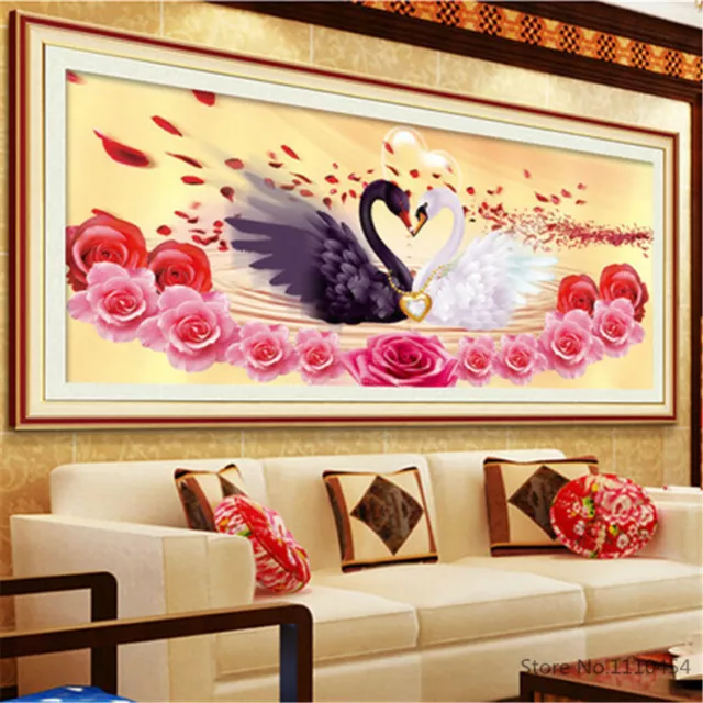 5D Diamond Painting Embroidery Love Swan Round Diamond Embroidery Diamond Mosaic 2