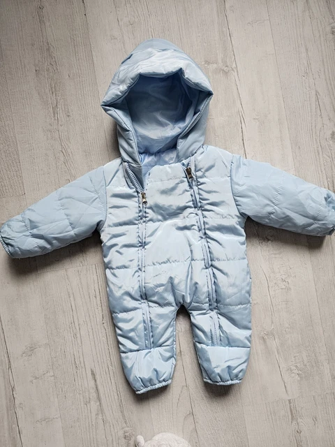 Baby Boy Boys Snowsuit Size 3-6 Months Out Suit / Pramsuit / Skysuit / Blue