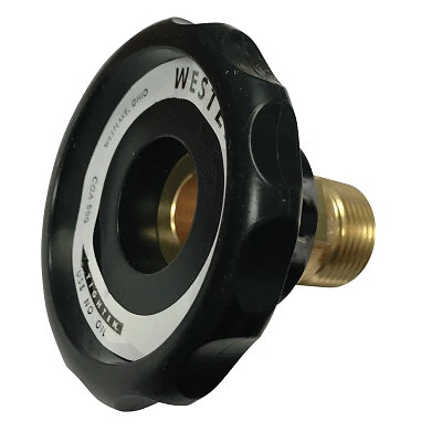 Regulator Inlet Nuts, Argon; Helium; Nitrogen, Plastic, Cga-580 Western