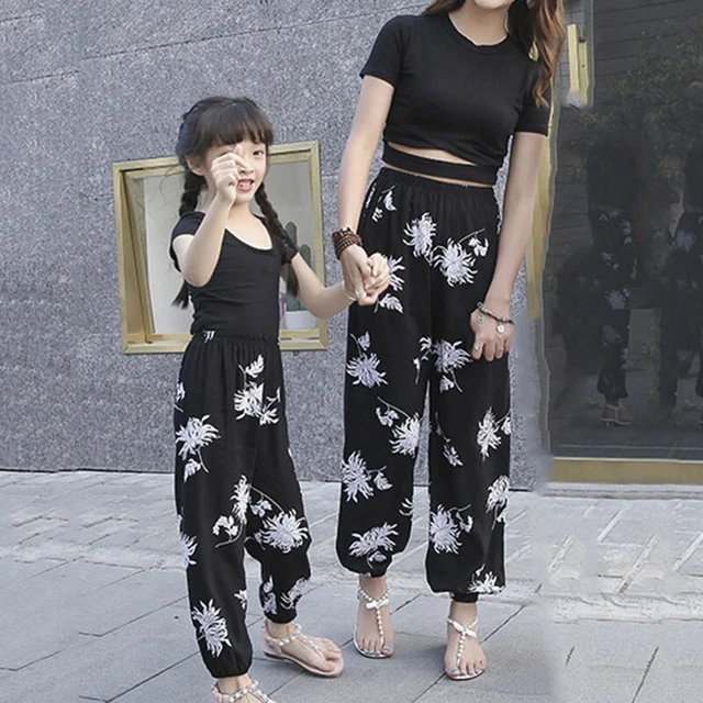 Eleganti pantaloni da yoga con stampa a vento nazionale per ragazze comodi vestibilità sciolta