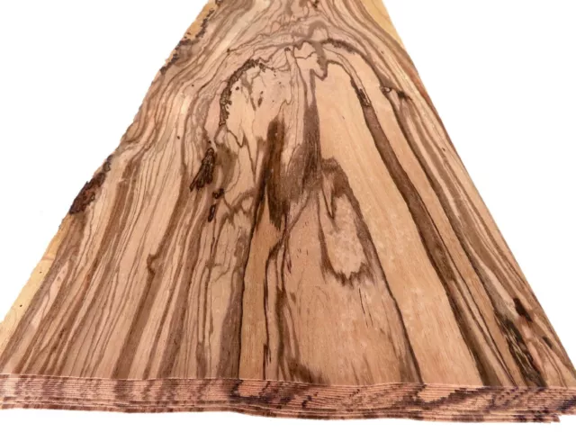 4,63m2 - 8 Blatt ZEBRANO FURNIER - Edelholz Holz Brett Holzplatten Tischplatte
