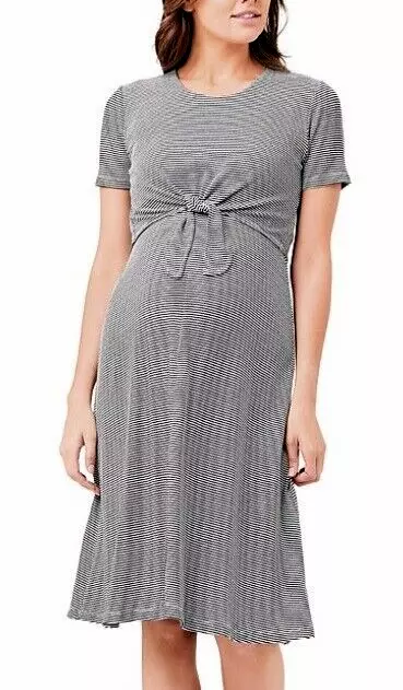 RIPE Designer Label BNWT Womens Freya Nursing Dress In Black/Ivory Size XS