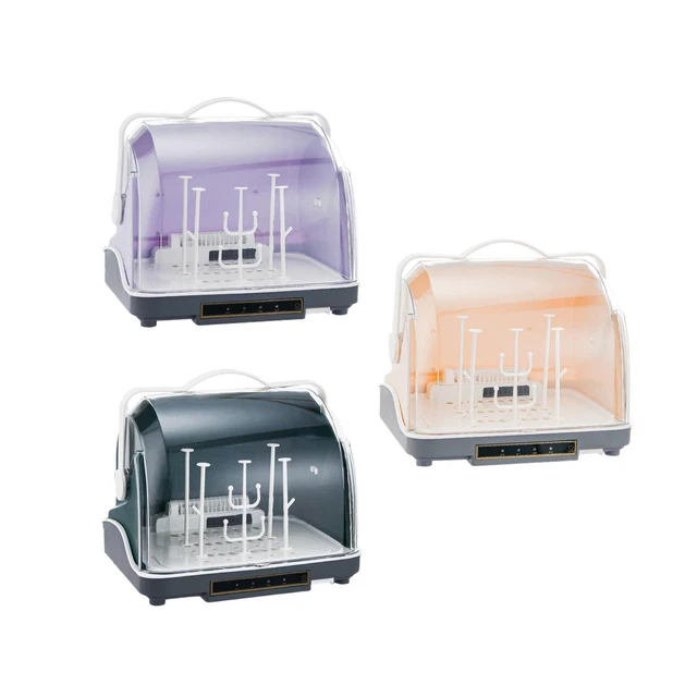 Séchoir à bouteilles avec couvercle Sèche-bouteilles portable pour plats de