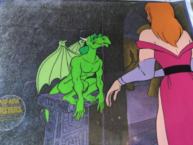 HE-MAN Animation Cel vintage PP MOTU cartoon production art Background She-Ra I4