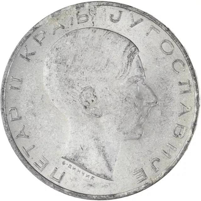 [#1024570] Coin, Yugoslavia, Petar II, 50 Dinara, 1938, EF, Silver, KM:24