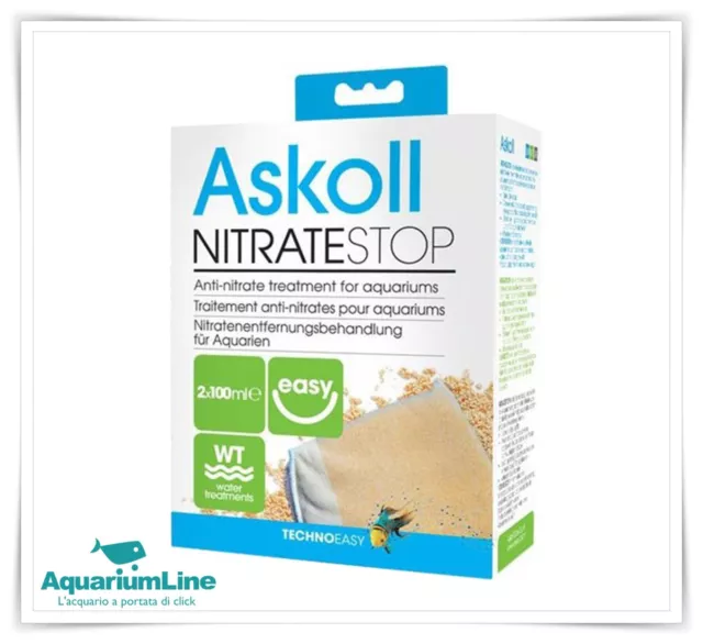 Askoll Nitrate Stop 2x100ml - Polimero Antinitrati Acquario